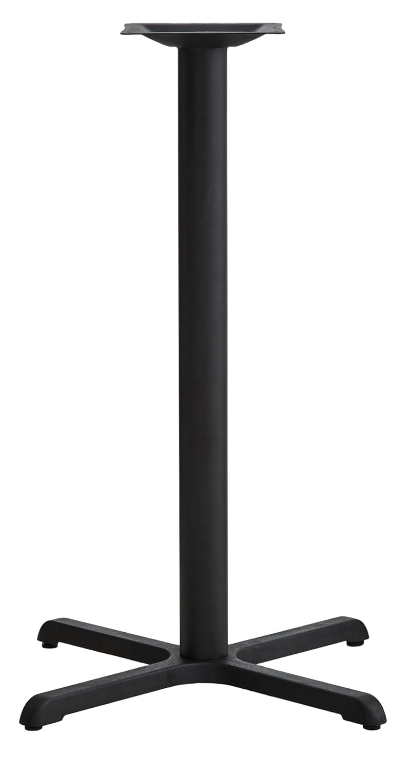 Commercial 30"x30" Table X-Base with 3" Table Height Column for Restaurants, Bars, Banquets