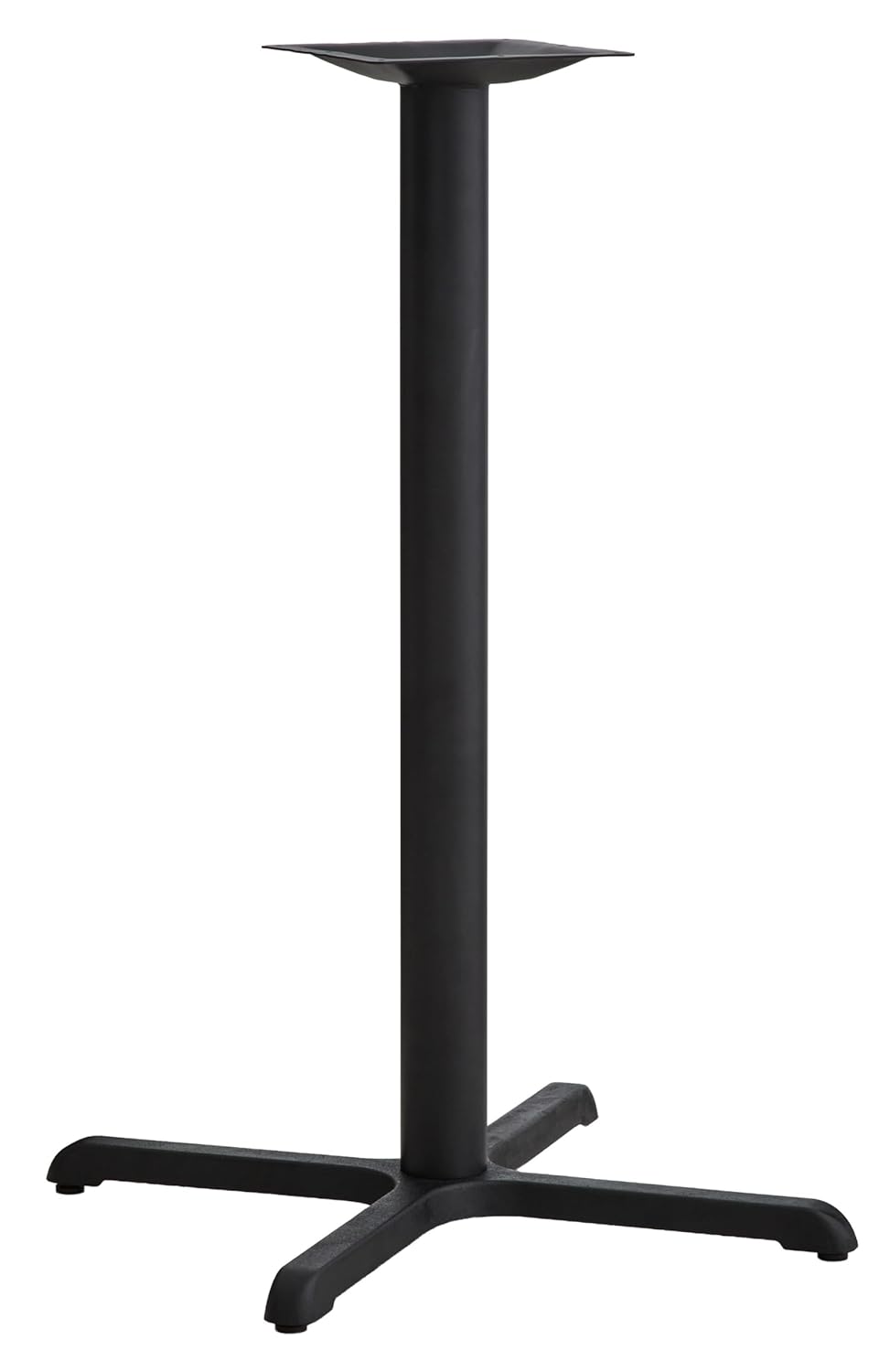 Commercial 30"x30" Table X-Base with 3" Table Height Column for Restaurants, Bars, Banquets