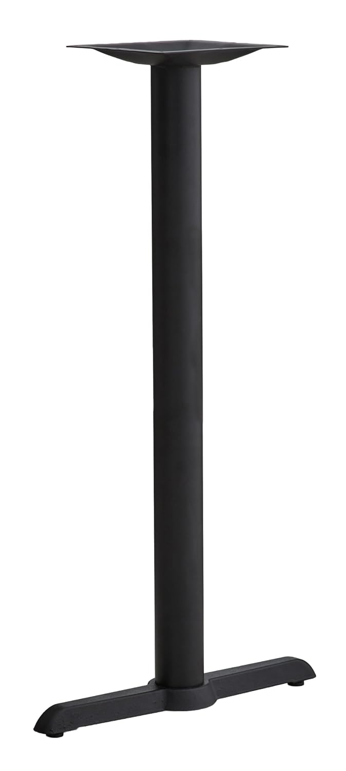 Commercial 30"x30" Table X-Base with 3" Table Height Column for Restaurants, Bars, Banquets