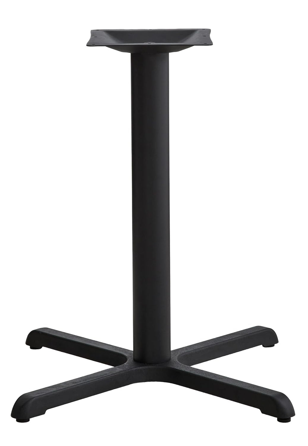 Commercial 30"x30" Table X-Base with 3" Table Height Column for Restaurants, Bars, Banquets