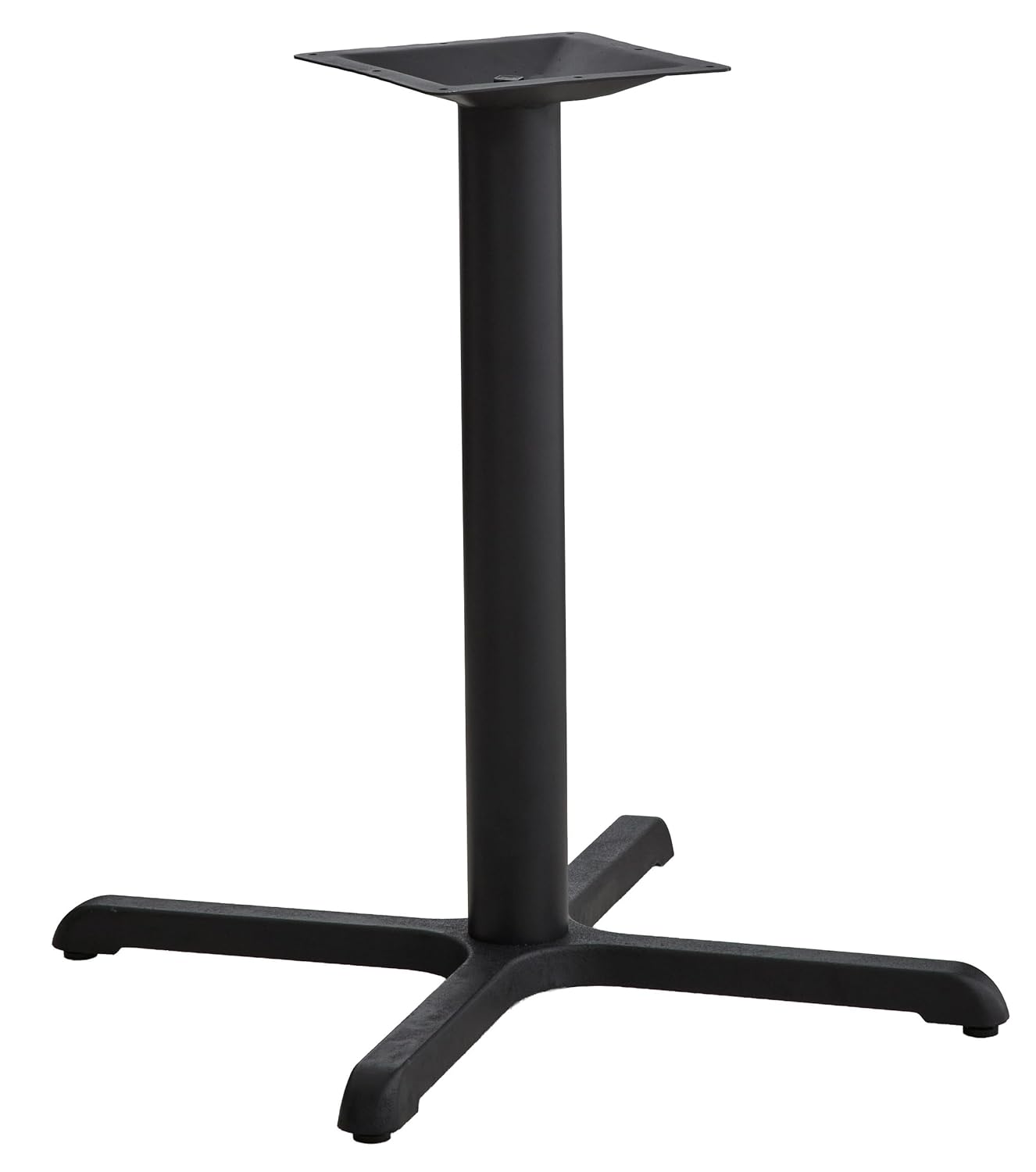 Commercial 30"x30" Table X-Base with 3" Table Height Column for Restaurants, Bars, Banquets