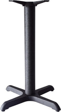 Restaurant Metal Table Base - 22" x 22" Sturdy Cast Iron Dining Table X-Base for Indoor Outdoor Table