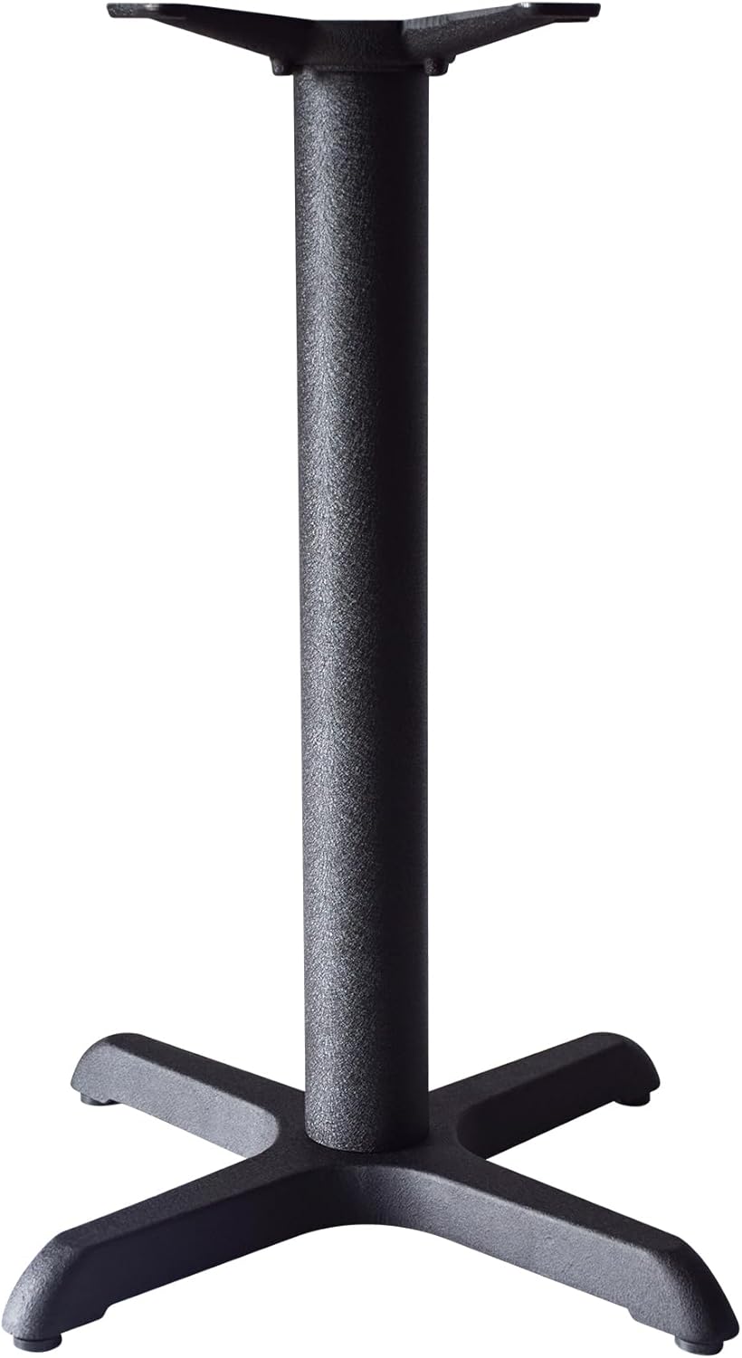 Restaurant Metal Table Base - 22" x 22" Sturdy Cast Iron Dining Table X-Base for Indoor Outdoor Table