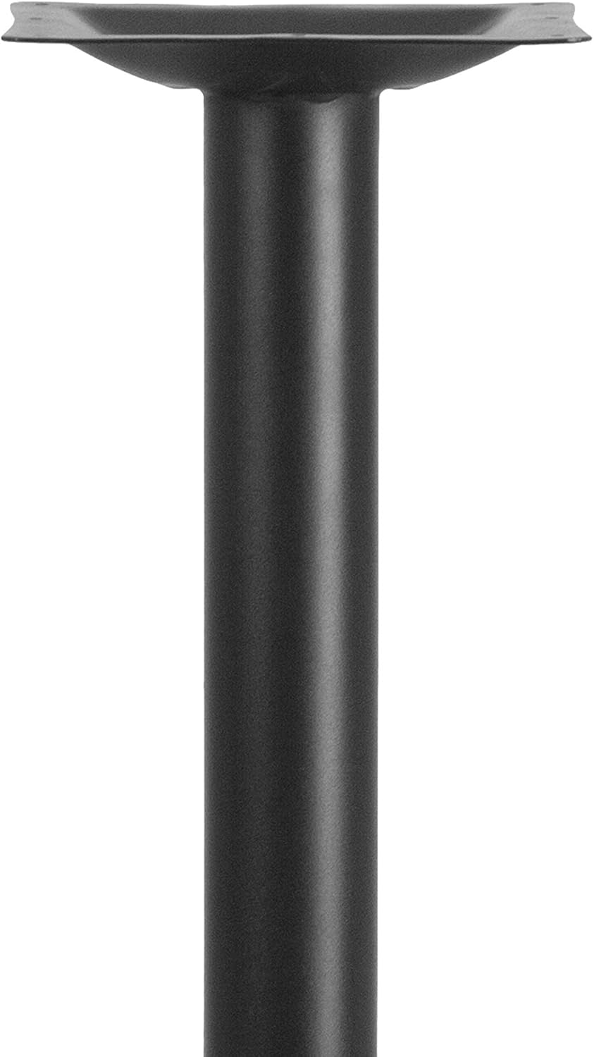 Flash Furniture 5" x 22" Restaurant Table T-Base with 3" Diameter Table Height Column, Commercial T-Base Cast Iron Restaurant Table Base, Black