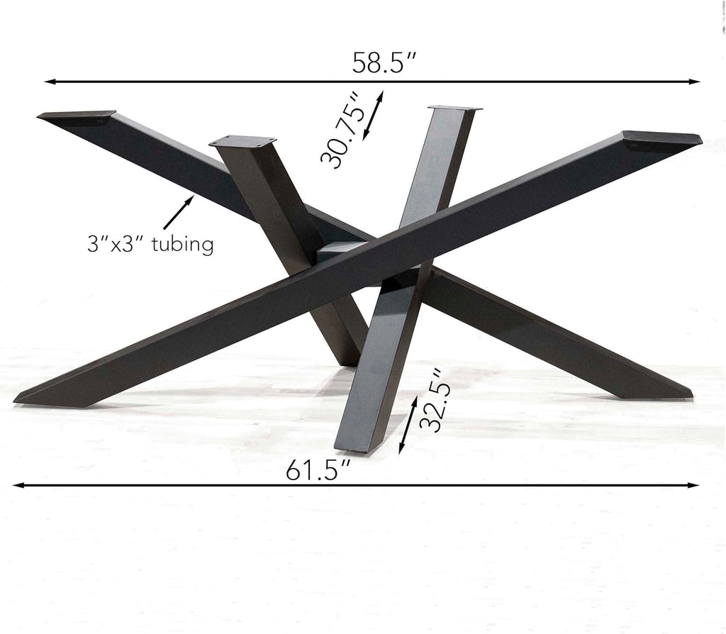 RUSTY DESIGN Straw Bundle Shaped Dining Table Base #SS1710