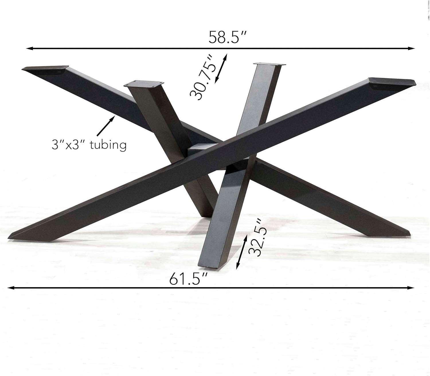 RUSTY DESIGN Straw Bundle Shaped Dining Table Base #SS1710