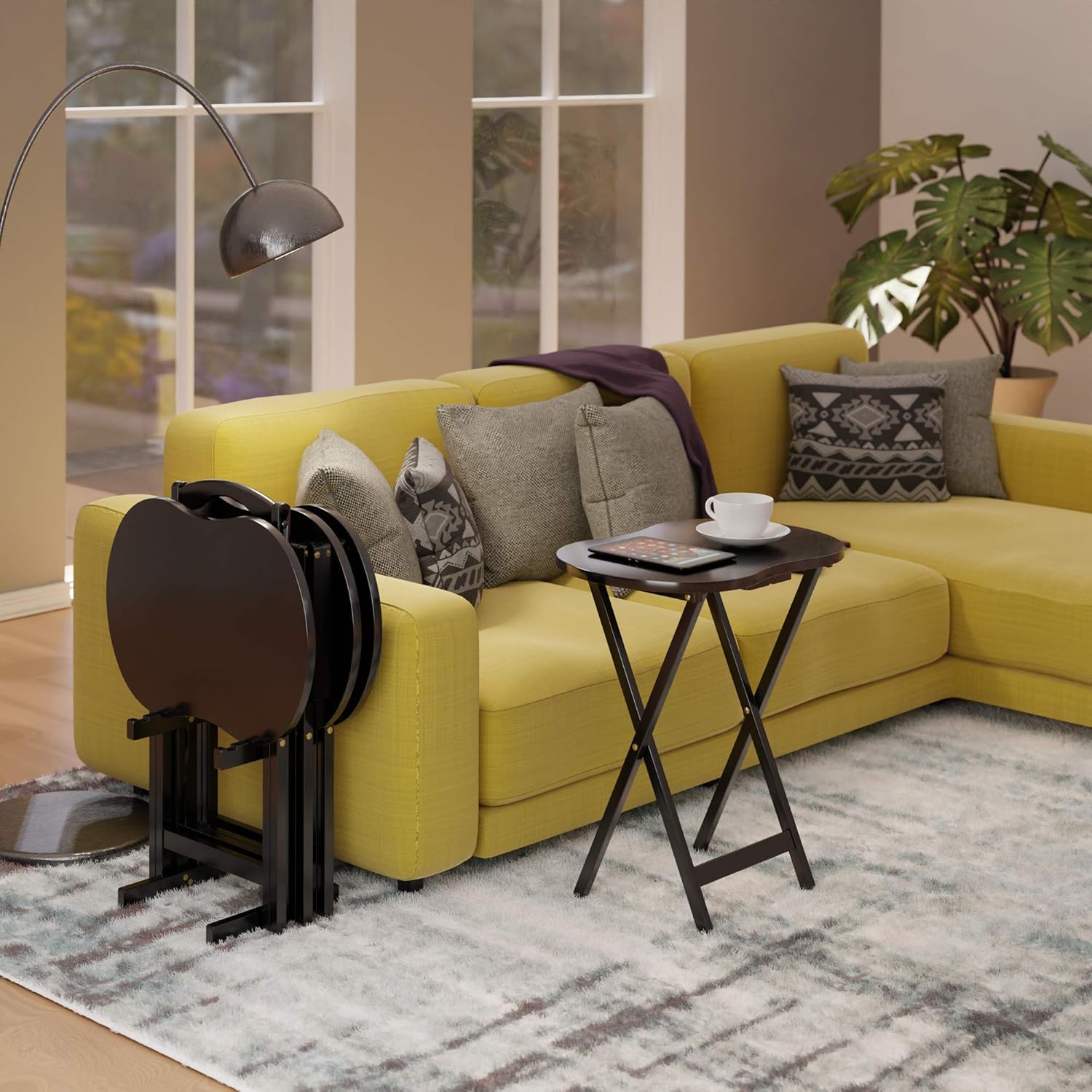 Winsome 23-inch TV Table Set, Brown, 5/Set (92532)