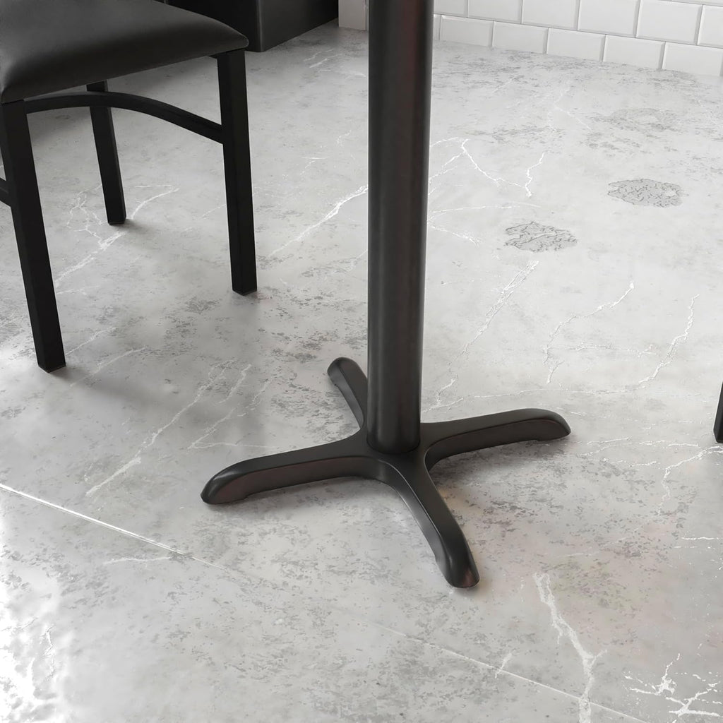 Flash Furniture Beverly 22'' x 22'' Restaurant Table X-Base with 3'' Dia. Table Height Column