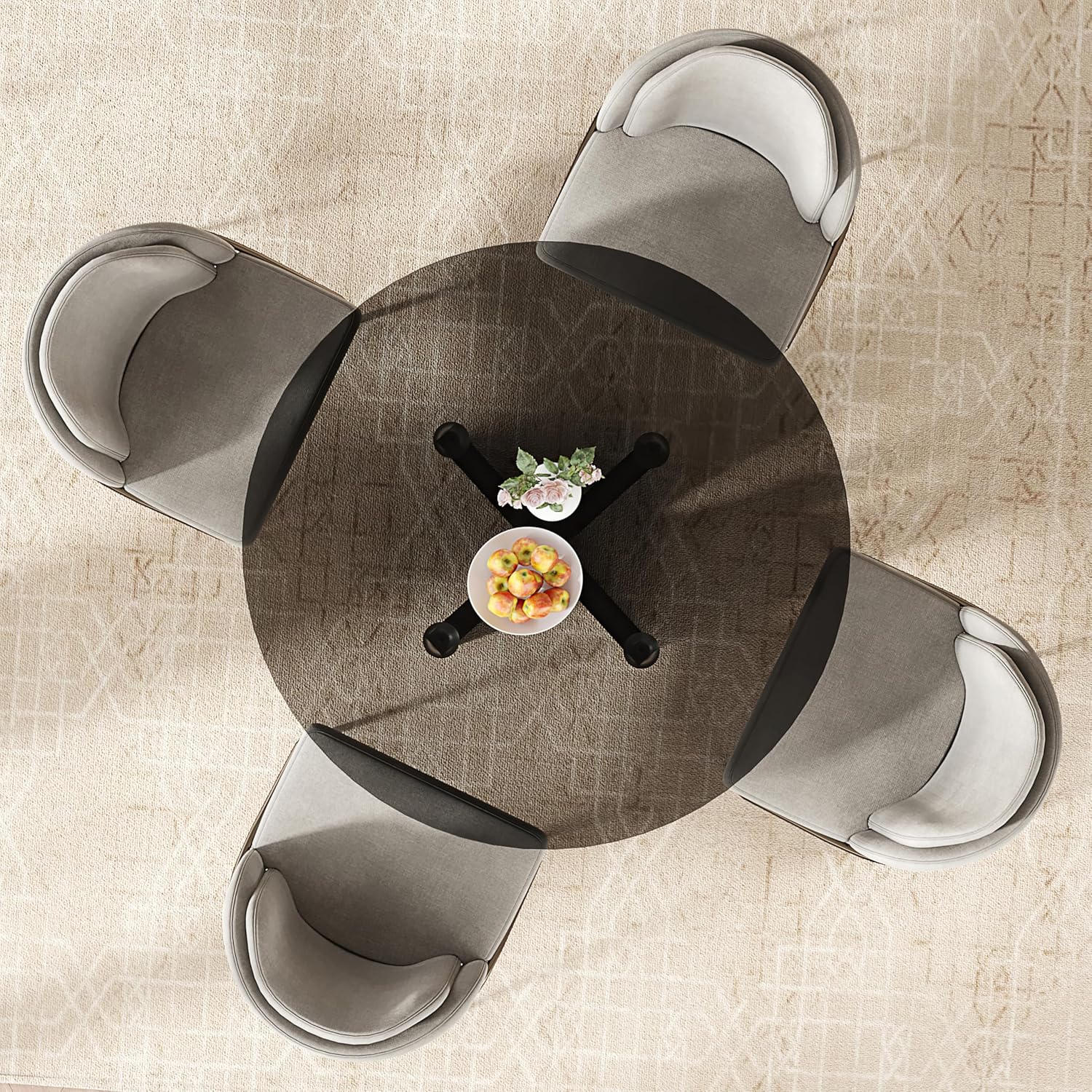 Heavy Duty Dining Table Base, 30 Inch Metal Table Leg, Modern Reinforced Steel Office Table Base, Glass, Wood and Marble Table Tops are All Adaptable